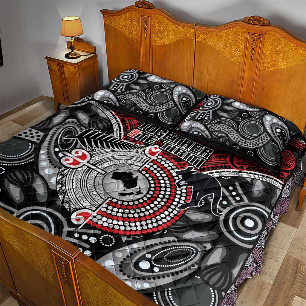 Aotearoa and Australia Quilt Bed Set New Zealand Honour The Treaty Ake!Ake!Ake! LT9 - Polynesian Pride