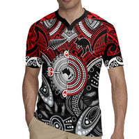 Aotearoa and Australia Rugby Jersey New Zealand Honour The Treaty Ake!Ake!Ake! LT9 - Polynesian Pride