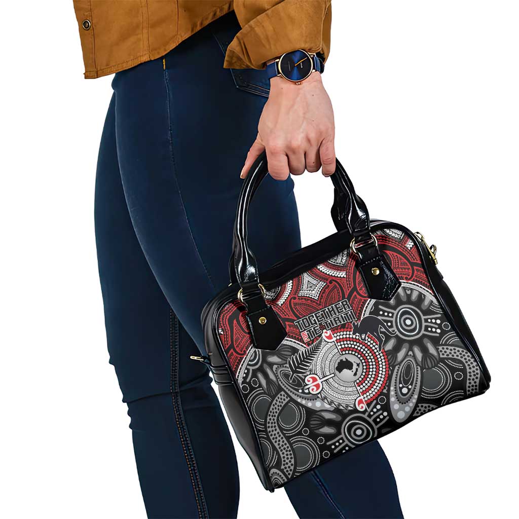 Aotearoa and Australia Shoulder Handbag New Zealand Honour The Treaty Ake!Ake!Ake!