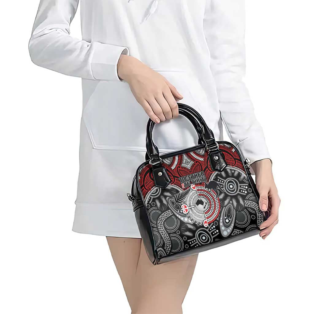 Aotearoa and Australia Shoulder Handbag New Zealand Honour The Treaty Ake!Ake!Ake!