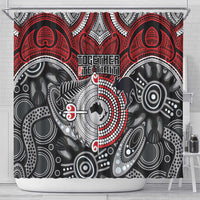 Aotearoa and Australia Shower Curtain New Zealand Honour The Treaty Ake!Ake!Ake! LT9 - Polynesian Pride
