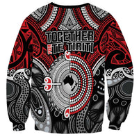Aotearoa and Australia Sweatshirt New Zealand Honour The Treaty Ake!Ake!Ake!