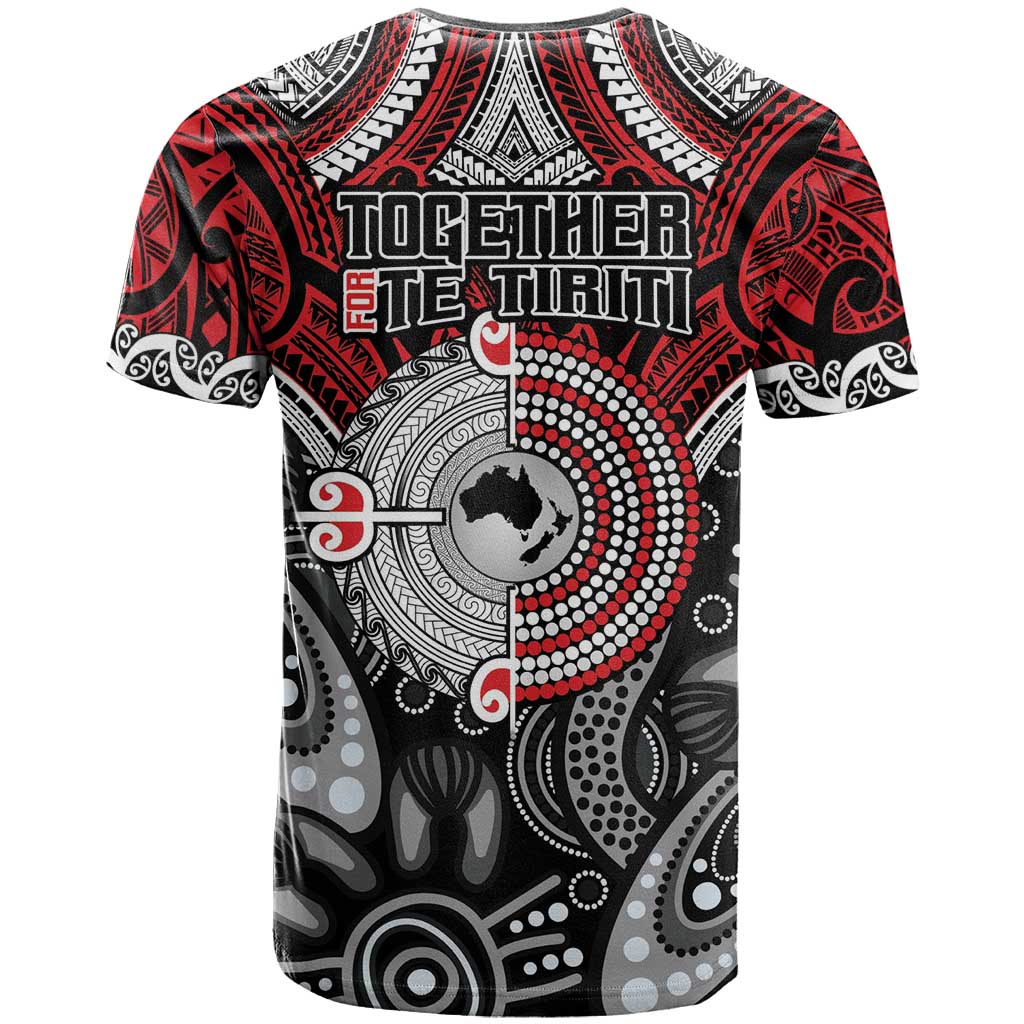 Aotearoa and Australia T Shirt New Zealand Honour The Treaty Ake!Ake!Ake! LT9 - Polynesian Pride