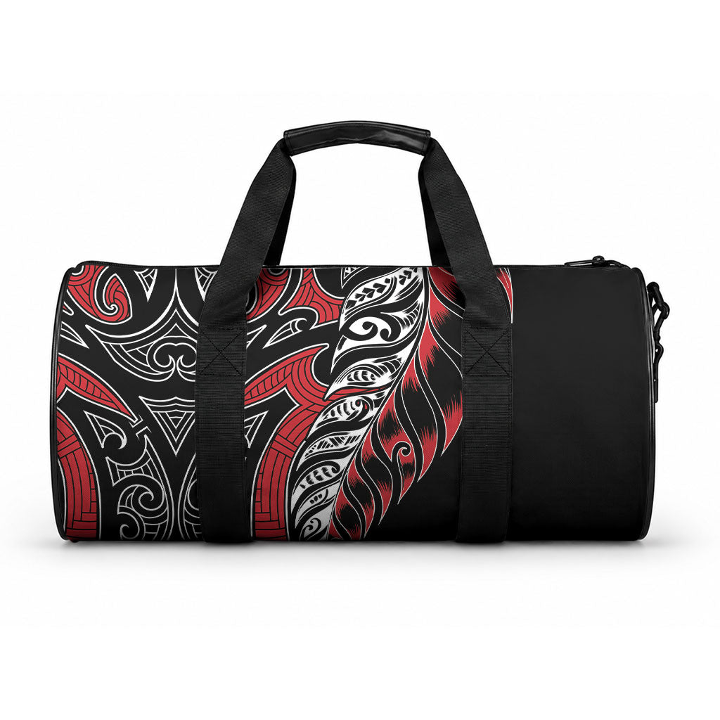 Koru Fern New Zealand Duffle Bag Maori Tribal Pattern LT9 One size Red - Polynesian Pride