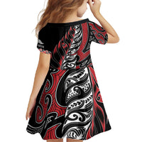 Koru Fern New Zealand Family Matching Mermaid Dress and Hawaiian Shirt Maori Tribal Pattern LT9 - Polynesian Pride