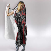 Koru Fern New Zealand Hooded Blanket Maori Tribal Pattern LT9 - Polynesian Pride