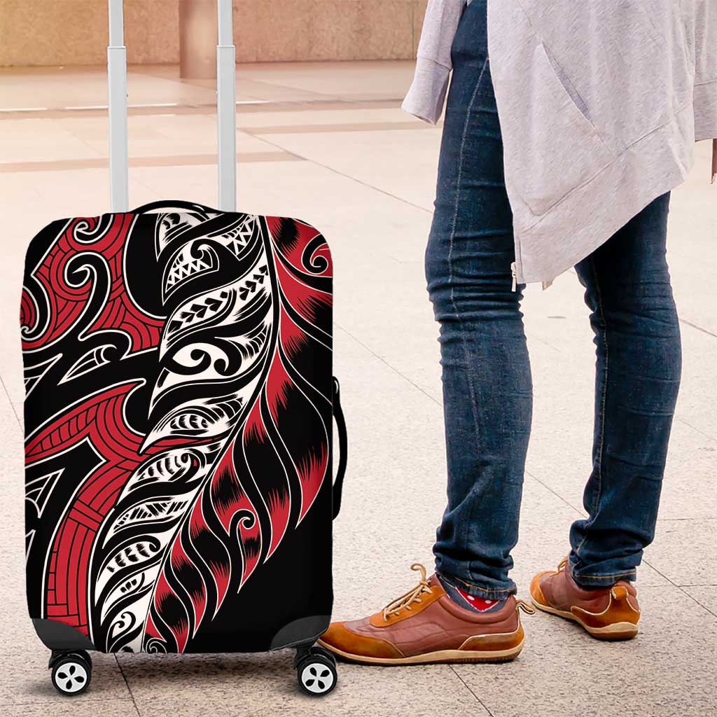 Koru Fern New Zealand Luggage Cover Maori Tribal Pattern