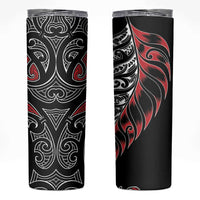 Koru Fern New Zealand Skinny Tumbler Maori Tribal Pattern LT9 Red - Polynesian Pride