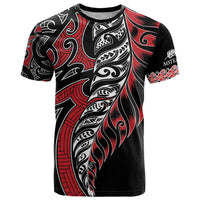 Koru Fern New Zealand T Shirt Maori Tribal Pattern LT9 Red - Polynesian Pride