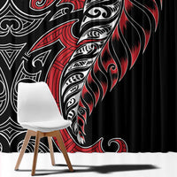 Koru Fern New Zealand Window Curtain Maori Tribal Pattern LT9 - Polynesian Pride