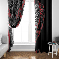 Koru Fern New Zealand Window Curtain Maori Tribal Pattern LT9 - Polynesian Pride