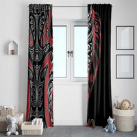 Koru Fern New Zealand Window Curtain Maori Tribal Pattern LT9 - Polynesian Pride