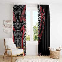 Koru Fern New Zealand Window Curtain Maori Tribal Pattern LT9 - Polynesian Pride