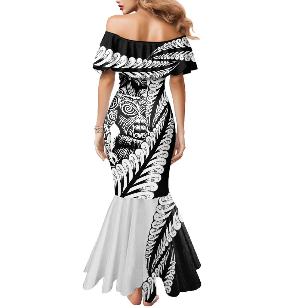 Koru Fern New Zealand Maori Tribal Warrior Family Matching Mermaid Dress and Hawaiian Shirt LT9 - Polynesian Pride