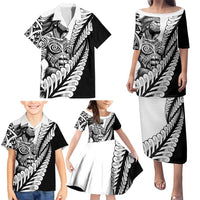 Koru Fern New Zealand Maori Tribal Warrior Family Matching Puletasi and Hawaiian Shirt LT9 - Polynesian Pride