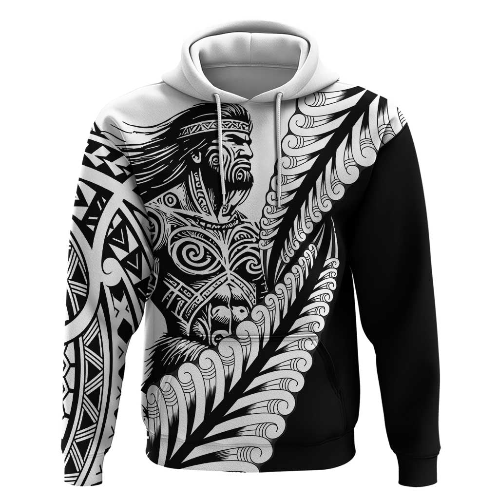 Koru Fern New Zealand Maori Tribal Warrior Hoodie LT9 Pullover Hoodie Black - Polynesian Pride