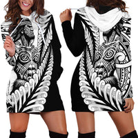 Koru Fern New Zealand Maori Tribal Warrior Hoodie Dress LT9 - Polynesian Pride