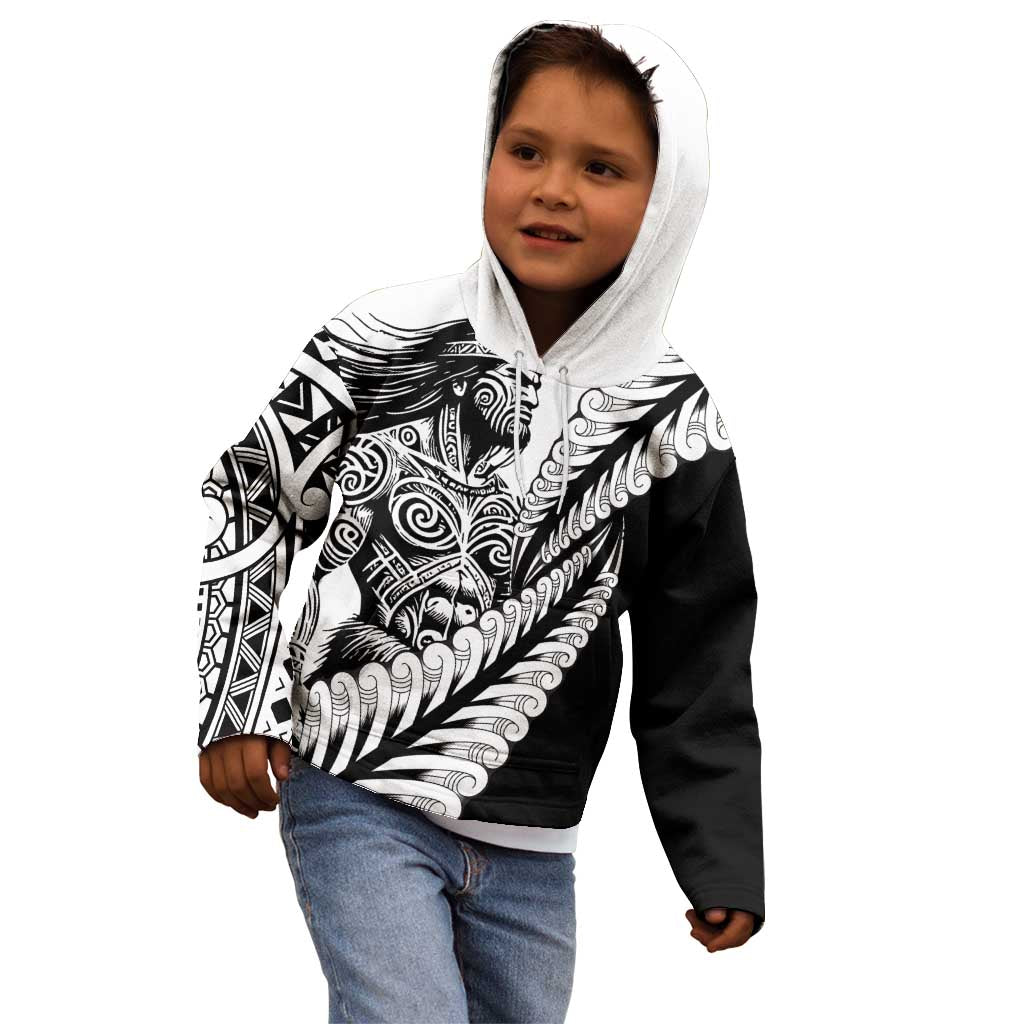 Koru Fern New Zealand Maori Tribal Warrior Kid Hoodie LT9 - Polynesian Pride
