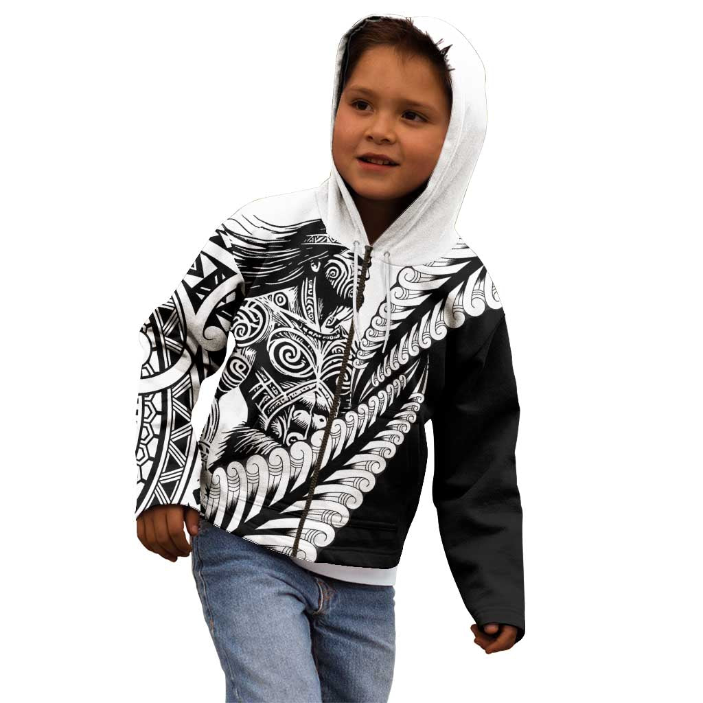 Koru Fern New Zealand Maori Tribal Warrior Kid Hoodie LT9 - Polynesian Pride