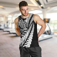 Koru Fern New Zealand Maori Tribal Warrior Men Tank Top LT9 Black - Polynesian Pride