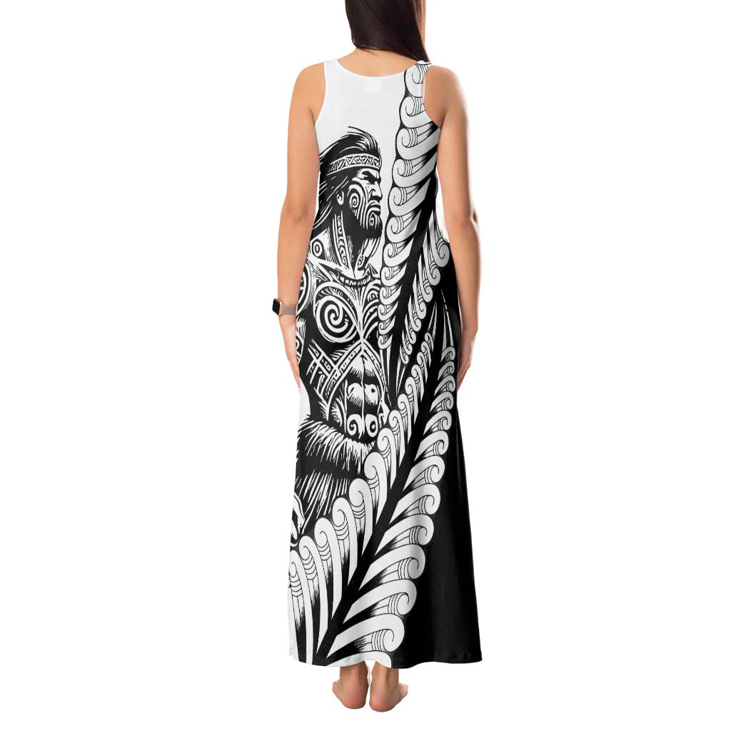 Koru Fern New Zealand Maori Tribal Warrior Tank Maxi Dress LT9 - Polynesian Pride