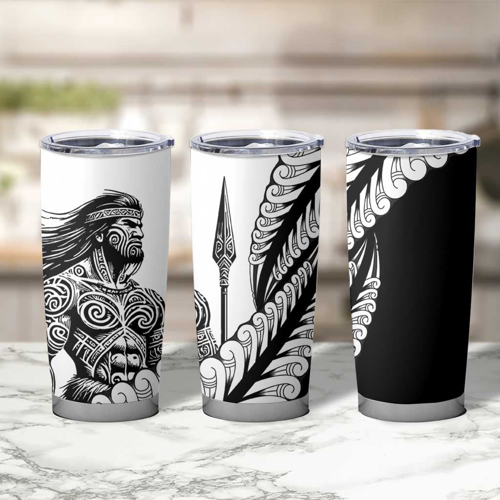 Koru Fern New Zealand Maori Tribal Warrior Tumbler Cup LT9 - Polynesian Pride