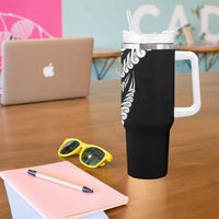Koru Fern New Zealand Maori Tribal Warrior Tumbler With Handle LT9 - Polynesian Pride