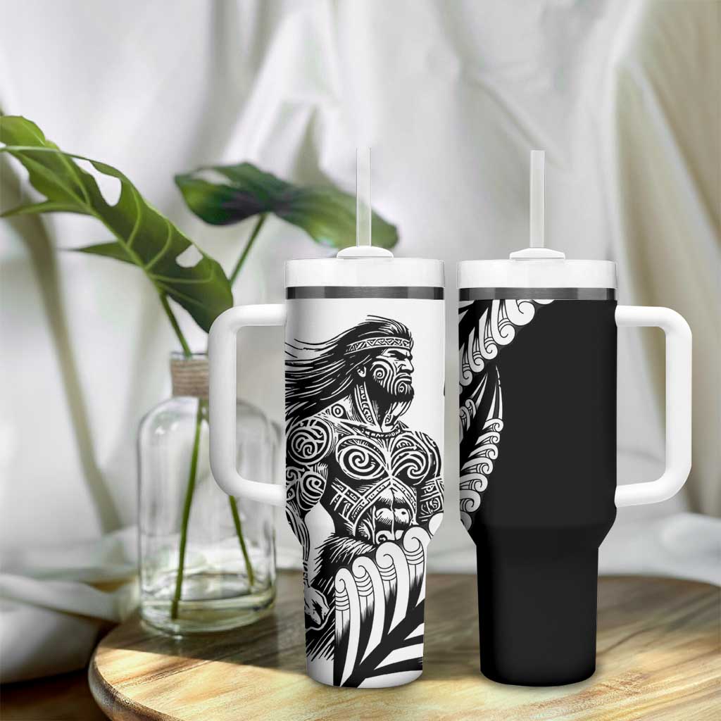 Koru Fern New Zealand Maori Tribal Warrior Tumbler With Handle LT9 - Polynesian Pride