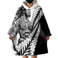 Koru Fern New Zealand Maori Tribal Warrior Wearable Blanket Hoodie LT9 - Polynesian Pride