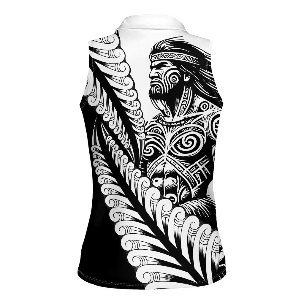 Koru Fern New Zealand Maori Tribal Warrior Women Sleeveless Polo Shirt LT9 - Polynesian Pride