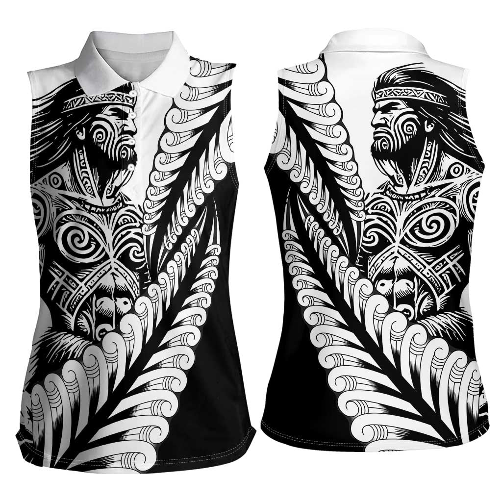 Koru Fern New Zealand Maori Tribal Warrior Women Sleeveless Polo Shirt LT9 - Polynesian Pride