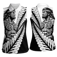 Koru Fern New Zealand Maori Tribal Warrior Women Sleeveless Polo Shirt LT9 - Polynesian Pride