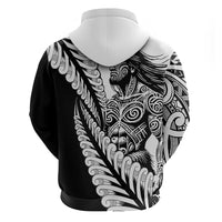 Koru Fern New Zealand Maori Tribal Warrior Zip Hoodie LT9 - Polynesian Pride
