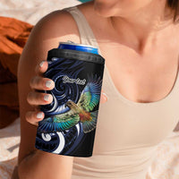 New Zealand Kea Bird Personalised 4 in 1 Can Cooler Tumbler Maori Tribal Koru Art LT9 - Polynesian Pride