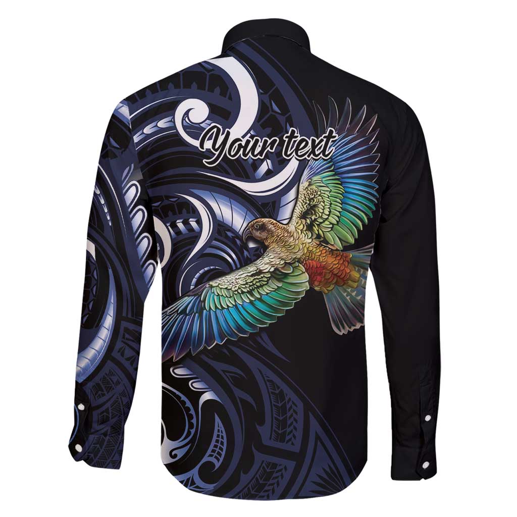 New Zealand Kea Bird Personalised Family Matching Off Shoulder Short Dress and Hawaiian Shirt Maori Tribal Koru Art LT9 - Polynesian Pride