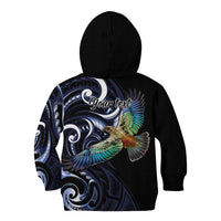 New Zealand Kea Bird Personalised Kid Hoodie Maori Tribal Koru Art LT9 - Polynesian Pride