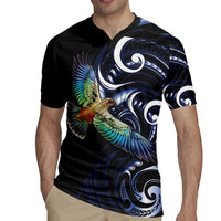 New Zealand Kea Bird Personalised Rugby Jersey Maori Tribal Koru Art LT9 - Polynesian Pride