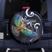 New Zealand Kea Bird Personalised Spare Tire Cover Maori Tribal Koru Art LT9 - Polynesian Pride