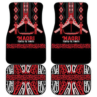 Toitu Te Tiriti Waitangi Car Mats Black Wharenui House LT9 - Polynesian Pride