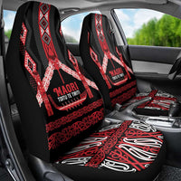 Toitu Te Tiriti Waitangi Car Seat Cover Black Wharenui House - Polynesian Pride