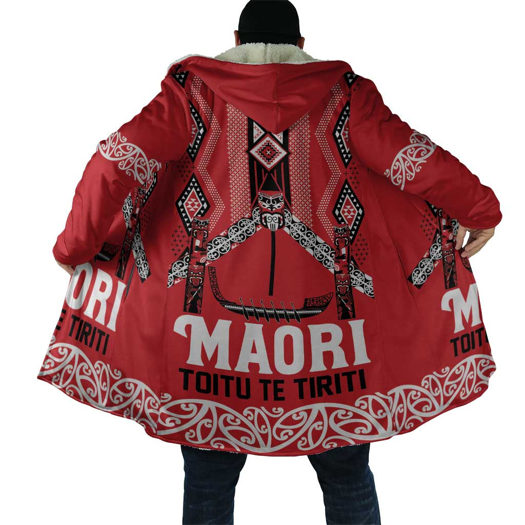 Toitu Te Tiriti Waitangi Cloak Red Wharenui House LT9 - Polynesian Pride