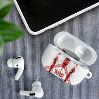 Toitu Te Tiriti Waitangi AirPods Case White Wharenui House LT9 - Polynesian Pride