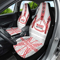 Toitu Te Tiriti Waitangi Car Seat Cover White Wharenui House LT9 - Polynesian Pride