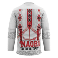 Toitu Te Tiriti Waitangi Hockey Jersey White Wharenui House LT9 - Polynesian Pride