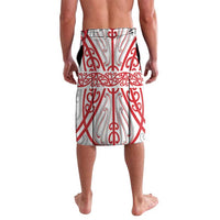 Toitu Te Tiriti Waitangi Lavalava White Wharenui House - Polynesian Pride