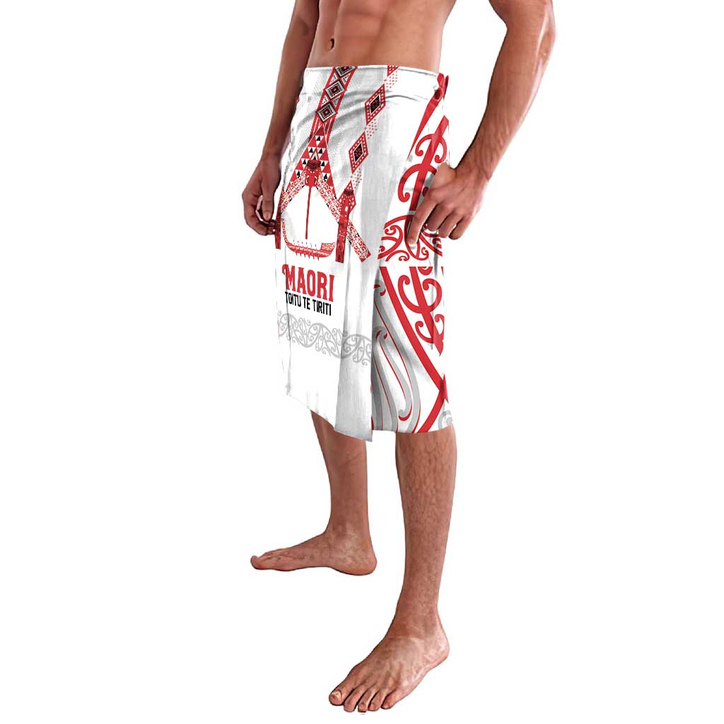 Toitu Te Tiriti Waitangi Lavalava White Wharenui House - Polynesian Pride