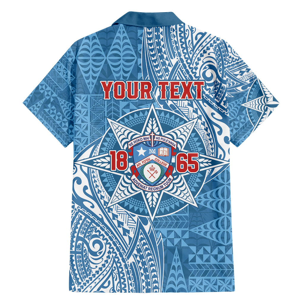 Personalised Tonga Apifo'ou College Family Matching Tank Maxi Dress and Hawaiian Shirt Since 1865 Special Kupesi Pattern LT9 - Polynesian Pride