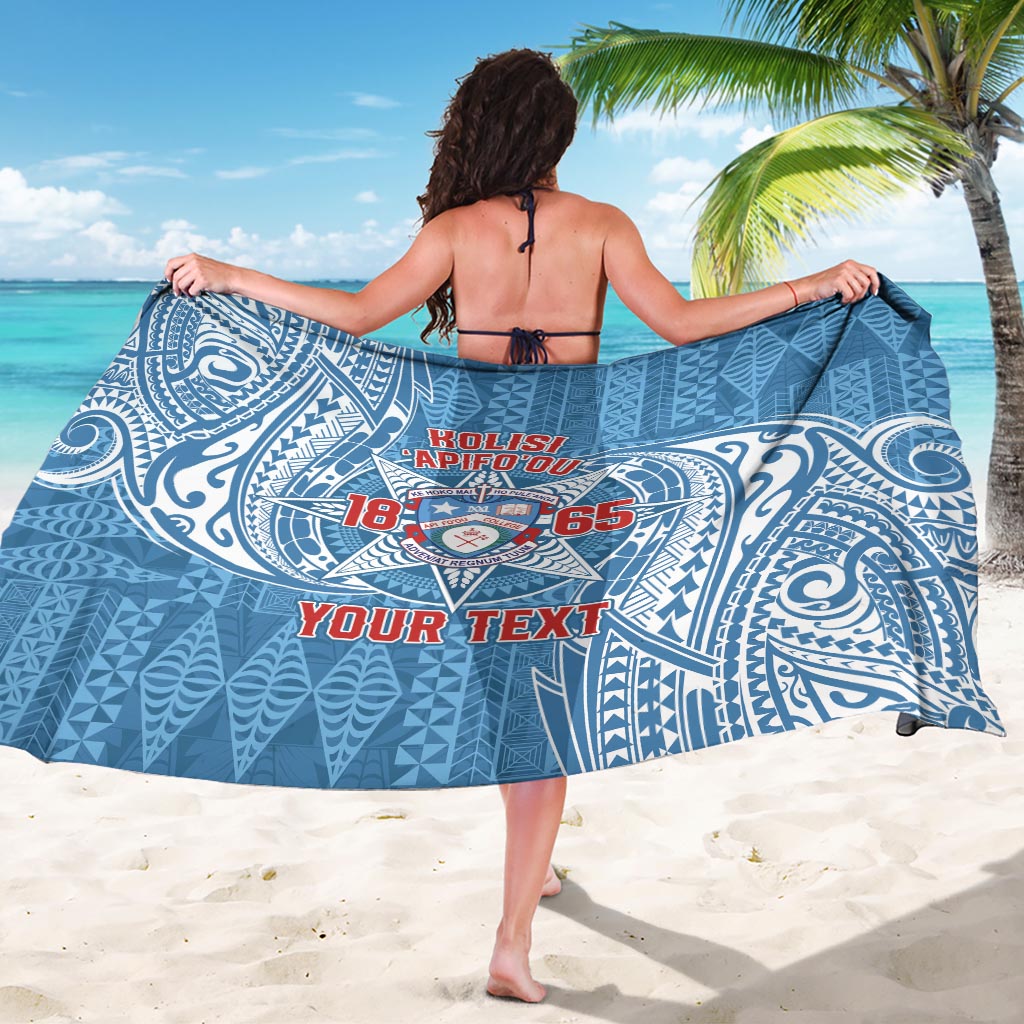 Personalised Tonga Apifo'ou College Sarong Since 1865 Special Kupesi Pattern