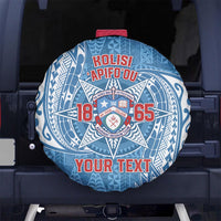 Personalised Tonga Apifo'ou College Spare Tire Cover Since 1865 Special Kupesi Pattern LT9 - Polynesian Pride