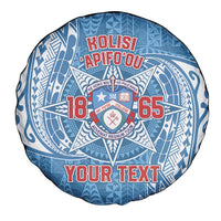 Personalised Tonga Apifo'ou College Spare Tire Cover Since 1865 Special Kupesi Pattern LT9 - Polynesian Pride